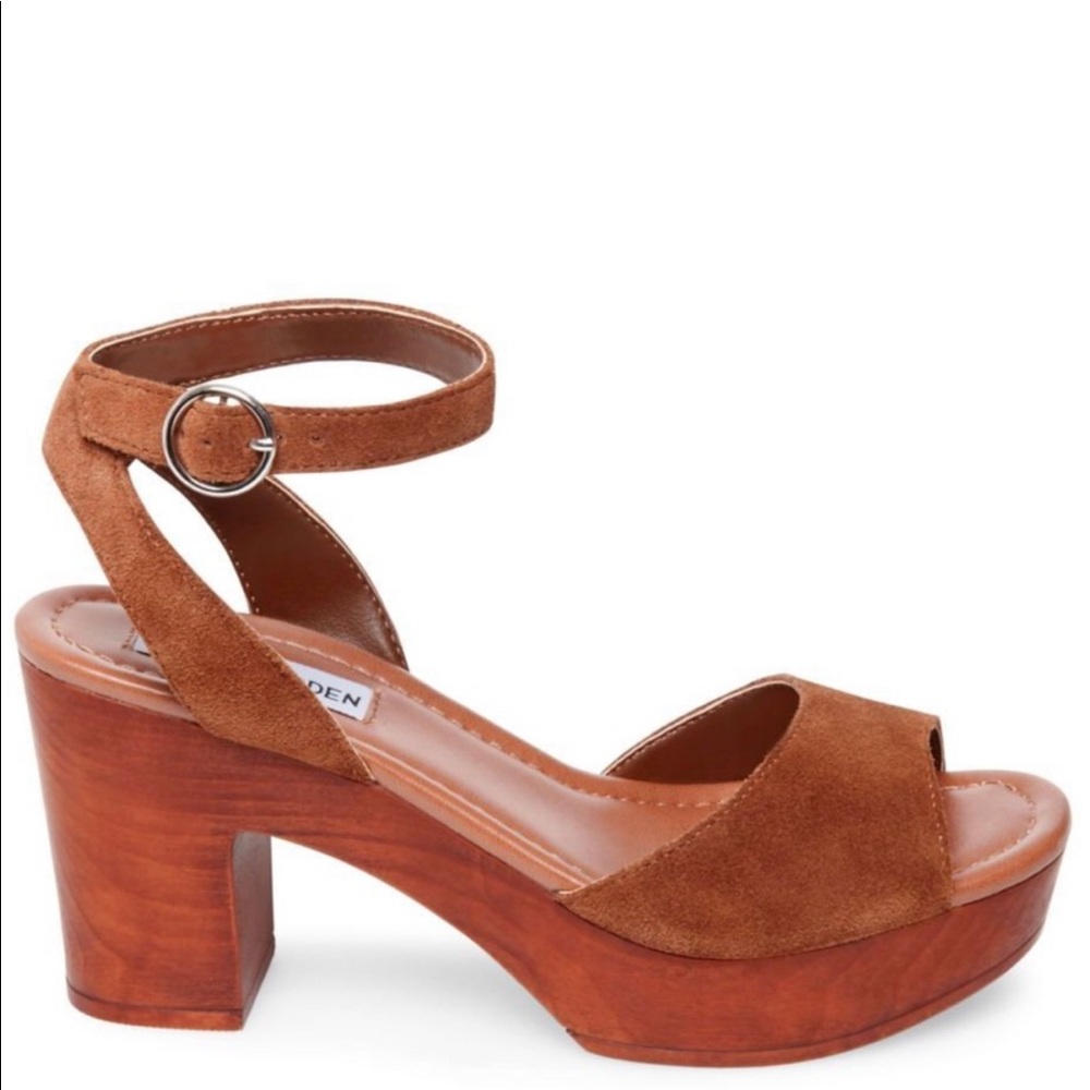 Steve Madden Lonnie Chestnut Suede Heel